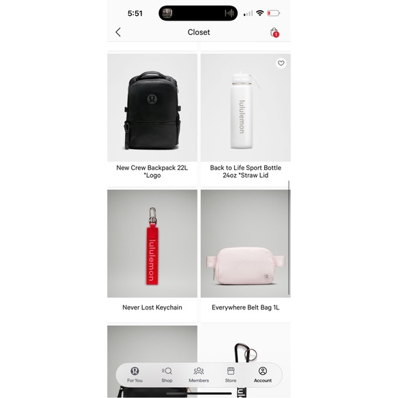 LULULEMON NEW CREW BACKPACK 22L *LOGO + ACCESSORIES - Picture 7 of 8